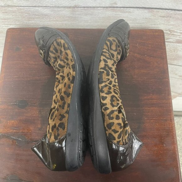 Mephisto ballet flat animal print air relax slip on womens 8+8 1/2 comfort shoe - Picture 11 of 14